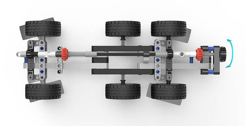 Конструктор подъемный кран Xiaomi Mitu Building Blocks Mobile Engineering Crane (MTJM03IQI) - фото 3