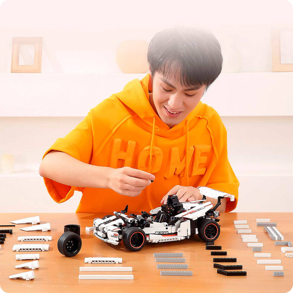 Конструктор электромеханический Xiaomi MITU Smart Building Blocks Road Racing (GLSC01IQI) - фото 7