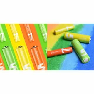 Купить Батарейки Xiaomi Rainbow 5 AA + Rainbow 7 AAA (24 шт) - фото 1