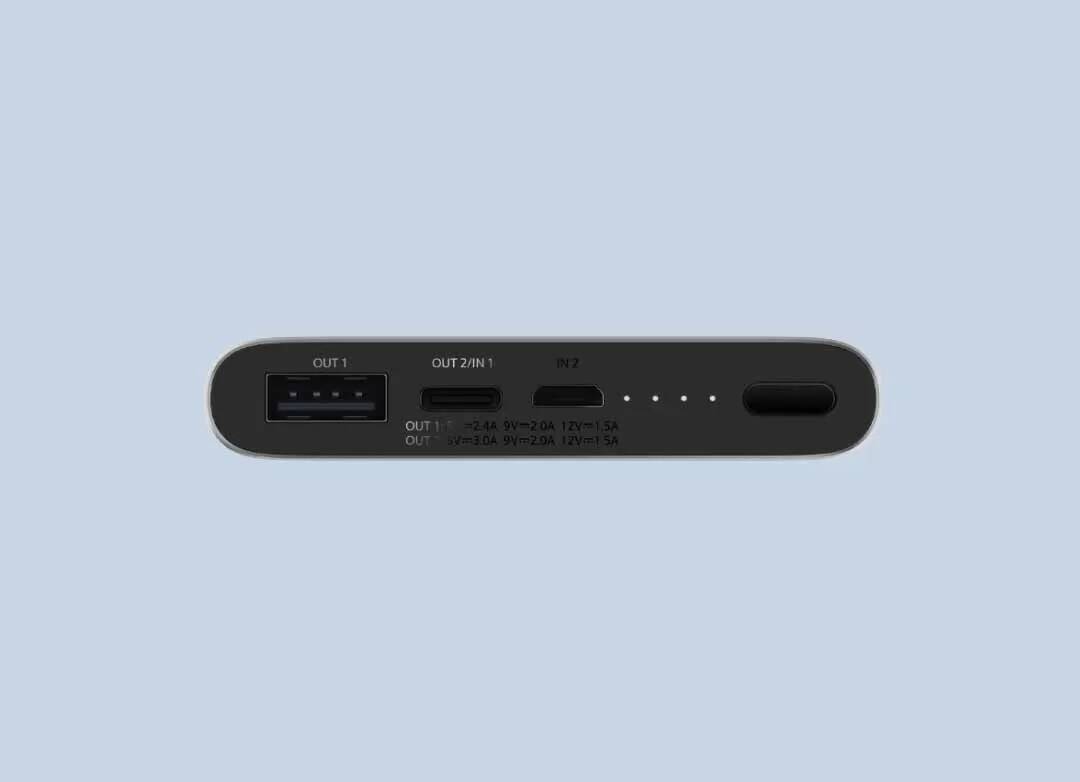 Аккумулятор Xiaomi Power Bank 3 10000 mAh (PLM12ZM) - фото 2 Аккумулятор Xiaomi Power Bank 3 10000 mAh (PLM12ZM) - фото 2