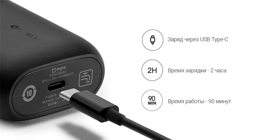 Электробритва Xiaomi Mijia Rotating Double Cutter Head S100 - фото 8 Электробритва Xiaomi Mijia Rotating Double Cutter Head S100 - фото 8