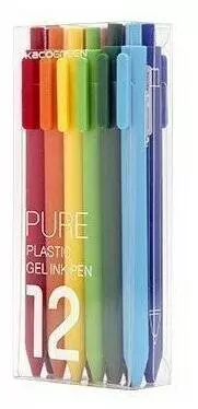 Набор гелевых ручек Xiaomi Pure Plastic Gelic Pen (12 шт) Color (Цветной) Набор гелевых ручек Xiaomi Pure Plastic Gelic Pen (12 шт) Color (Цветной)