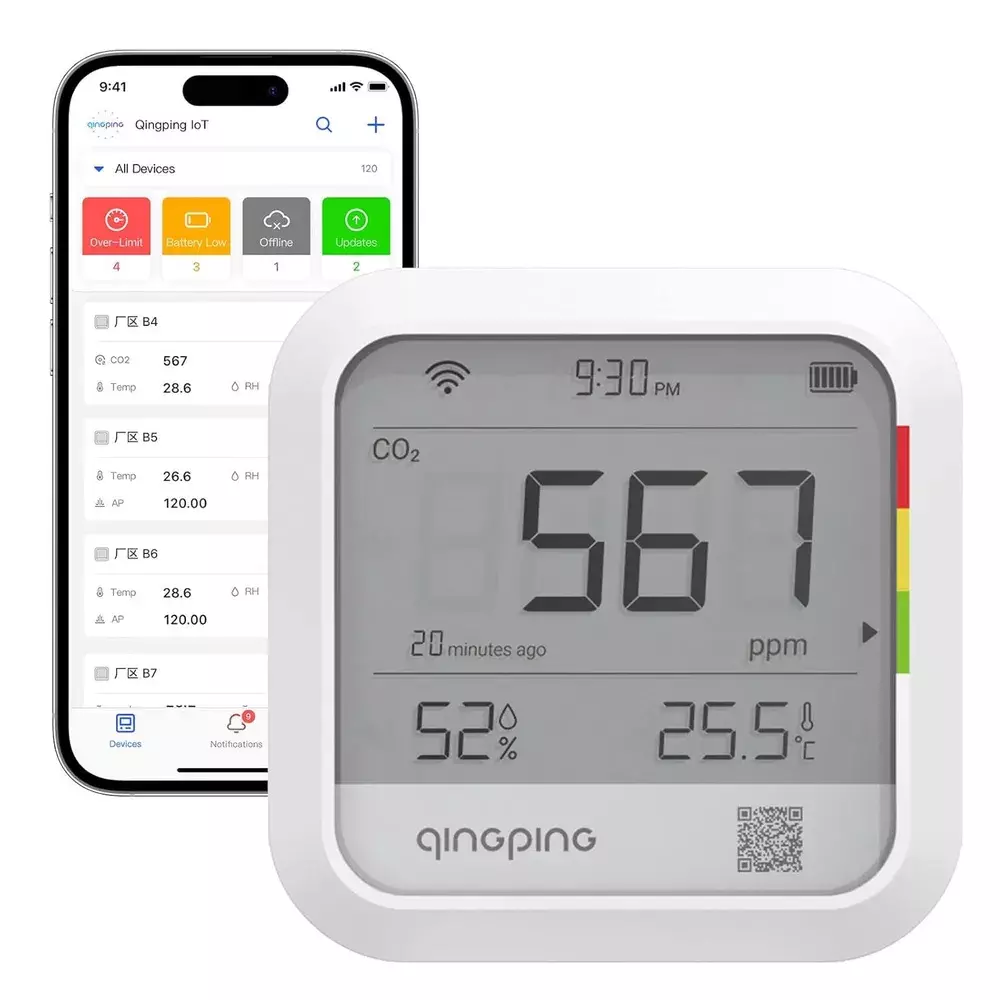 Анализатор качества воздуха Qingping Air Monitor (CGP22C) White (Белый) CN Анализатор качества воздуха Qingping Air Monitor (CGP22C) White (Белый) CN