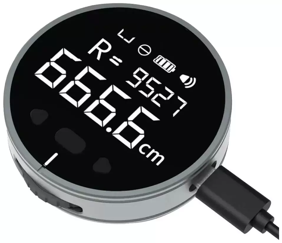 Рулетка-линейка электронная Xiaomi Duka Small Q Ruler 9.99 м Black (Черный) CN
