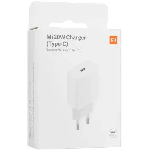 Сетевое зарядное устройство Xiaomi Adaptor 20W Type-C (AD201EU) White (Белый) EU Сетевое зарядное устройство Xiaomi Adaptor 20W Type-C (AD201EU) White (Белый) EU