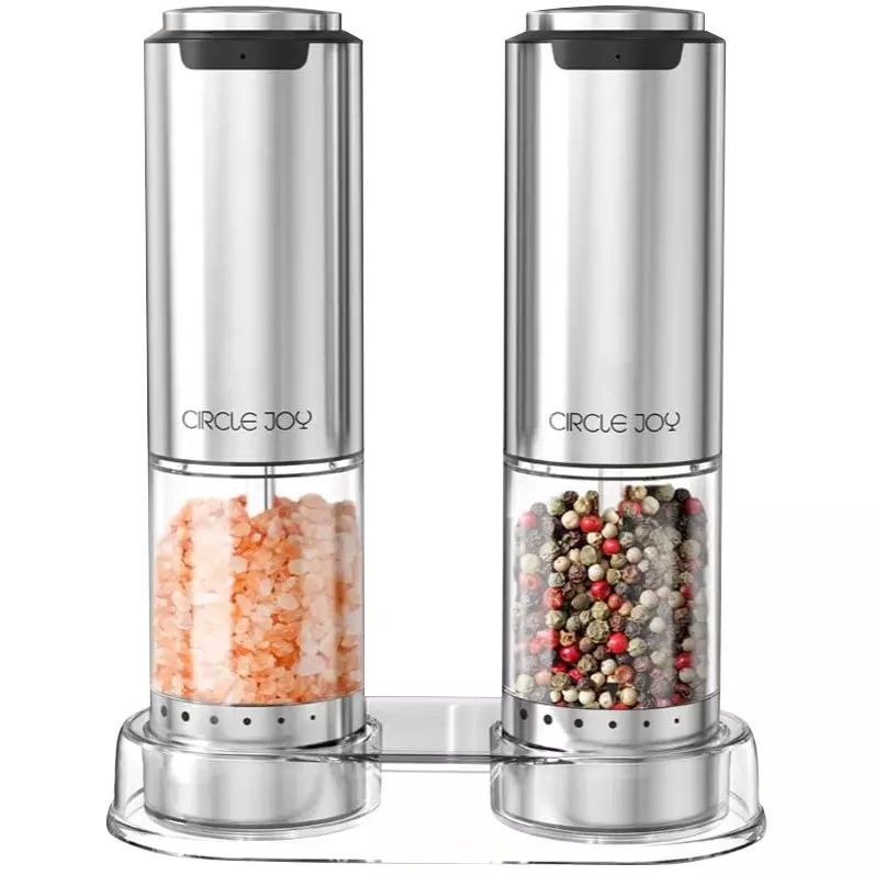 Набор электрических мельниц Circle Joy Electric Grinder Set (KYMQ-33A-H-BS) Silver (Серебристый) Набор электрических мельниц Circle Joy Electric Grinder Set (KYMQ-33A-H-BS) Silver (Серебристый)