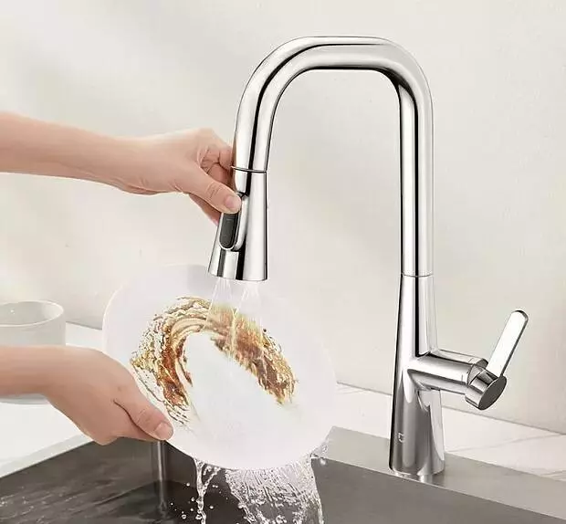 Выдвижной кухонный смеситель Xiaomi Mijia Pull-out kitchen Faucet S1 (MJCLSCFLT01DB) Silver (Серебристый) Выдвижной кухонный смеситель Xiaomi Mijia Pull-out kitchen Faucet S1 (MJCLSCFLT01DB) Silver (Серебристый)