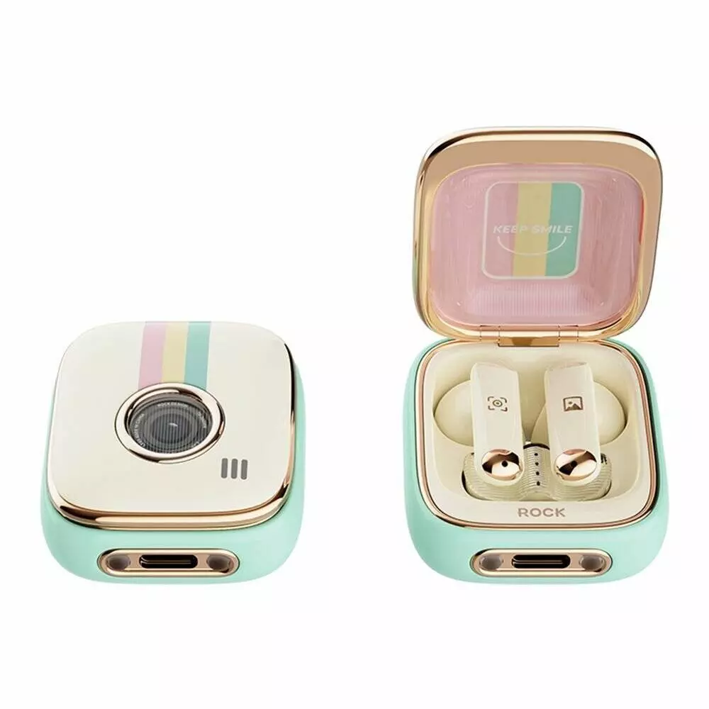 Беспроводные наушники Xiaomi Rock Retro Style TWS Earphone Camera