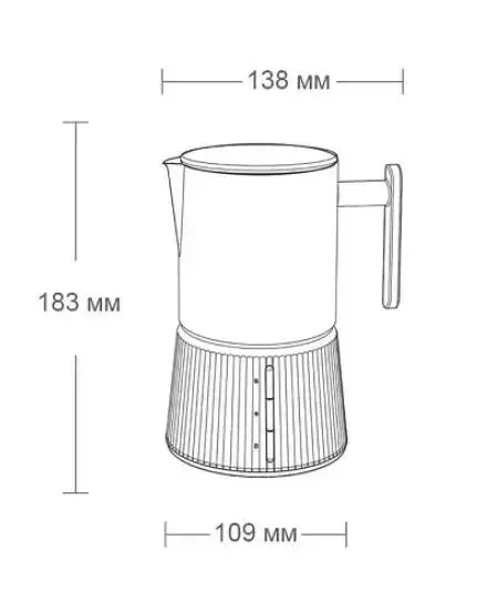 Вспениватель для молока Xiaomi Milk Steamer S3102 Gray (Серый) Вспениватель для молока Xiaomi Milk Steamer S3102 Gray (Серый)