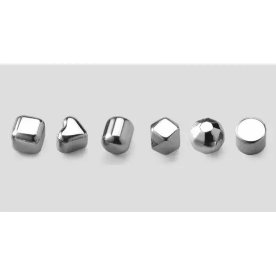 Охлаждающие камни для виски (6 шт.) Circle Joy Ice Cubes CJ-BK02 Silver (Серебристый)