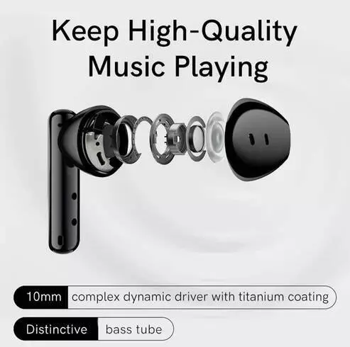 Беспроводные наушники QCY FairyBuds T21 Black (Черный) CN Беспроводные наушники QCY FairyBuds T21 Black (Черный) CN
