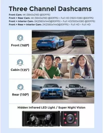 Видеорегистратор Xiaomi Jiekemi Dash Cam KM800 Black (Черный) Видеорегистратор Xiaomi Jiekemi Dash Cam KM800 Black (Черный)
