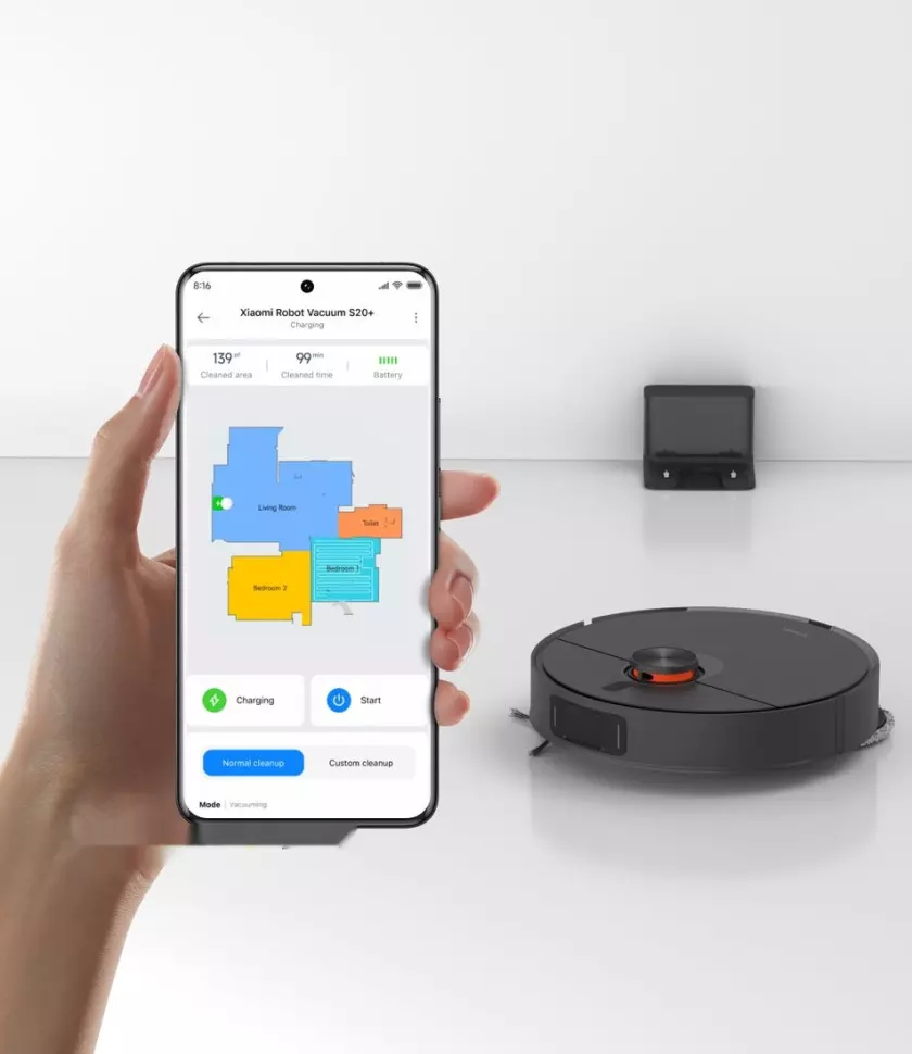 Робот-пылесос Xiaomi Mijia Robot Vacuum S20 Plus (B108GL) Black (Черный) Global Version Робот-пылесос Xiaomi Mijia Robot Vacuum S20 Plus (B108GL) Black (Черный) Global Version