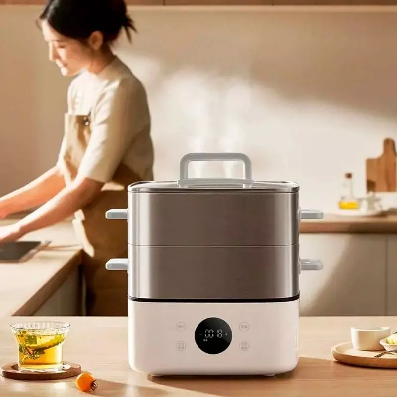 Пapовapкa Xiaomi Mijia Multifunctional Electric Steamer S1 (MES03) 13L White (Белый) Пapовapкa Xiaomi Mijia Multifunctional Electric Steamer S1 (MES03) 13L White (Белый)
