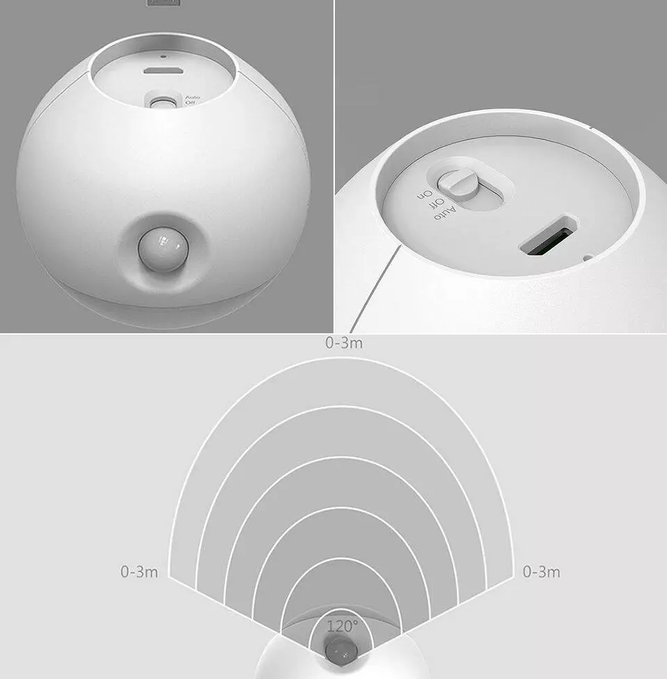 Ночник Sothing Sunny Night Light (DSHJ-L-001) Brown (Коричневый) CN
