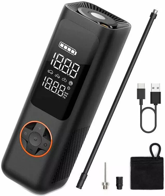 Электрический насос Xiaomi Qicycle Electric Air Inflator P1 Black (Черный) Электрический насос Xiaomi Qicycle Electric Air Inflator P1 Black (Черный)