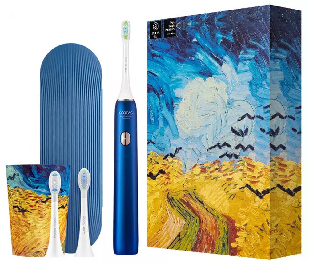 Электрическая зубная щетка Soocas X3U Van Gogh Museum Design Blue (Синий металлик)