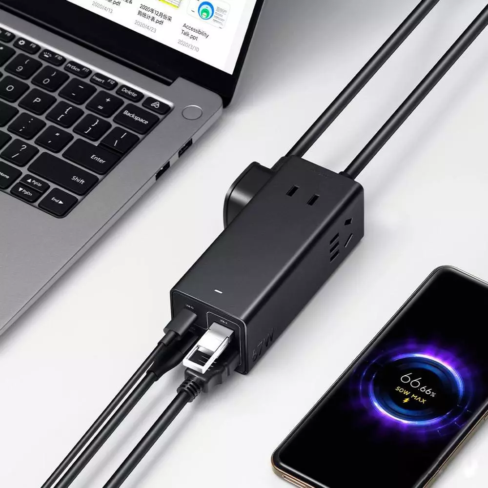 Зарядное устройство Xiaomi 67W Desktop Fast Charging Socket Pro Black (Черный) CN Зарядное устройство Xiaomi 67W Desktop Fast Charging Socket Pro Black (Черный) CN
