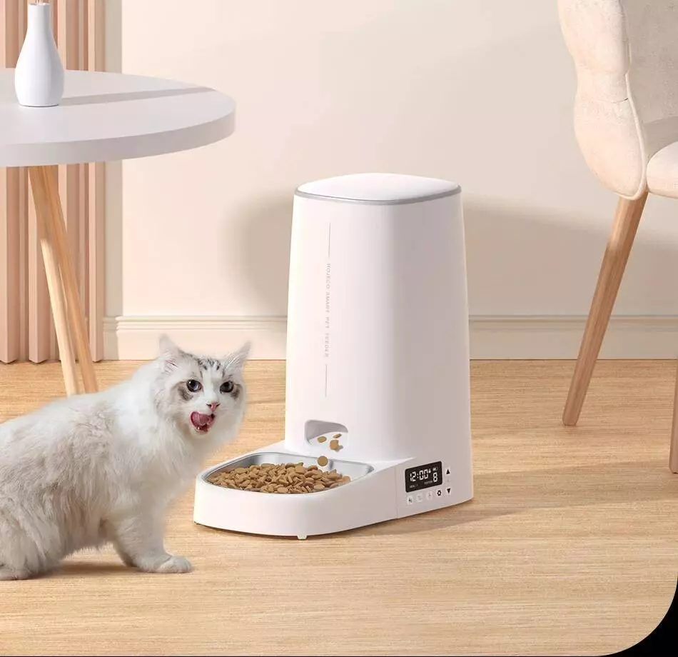 Автокормушка для животных Xiaomi Rojeco 4L Automatic Pet Feeder WIFI Version Single Bowl White (Белый) Автокормушка для животных Xiaomi Rojeco 4L Automatic Pet Feeder WIFI Version Single Bowl White (Белый)