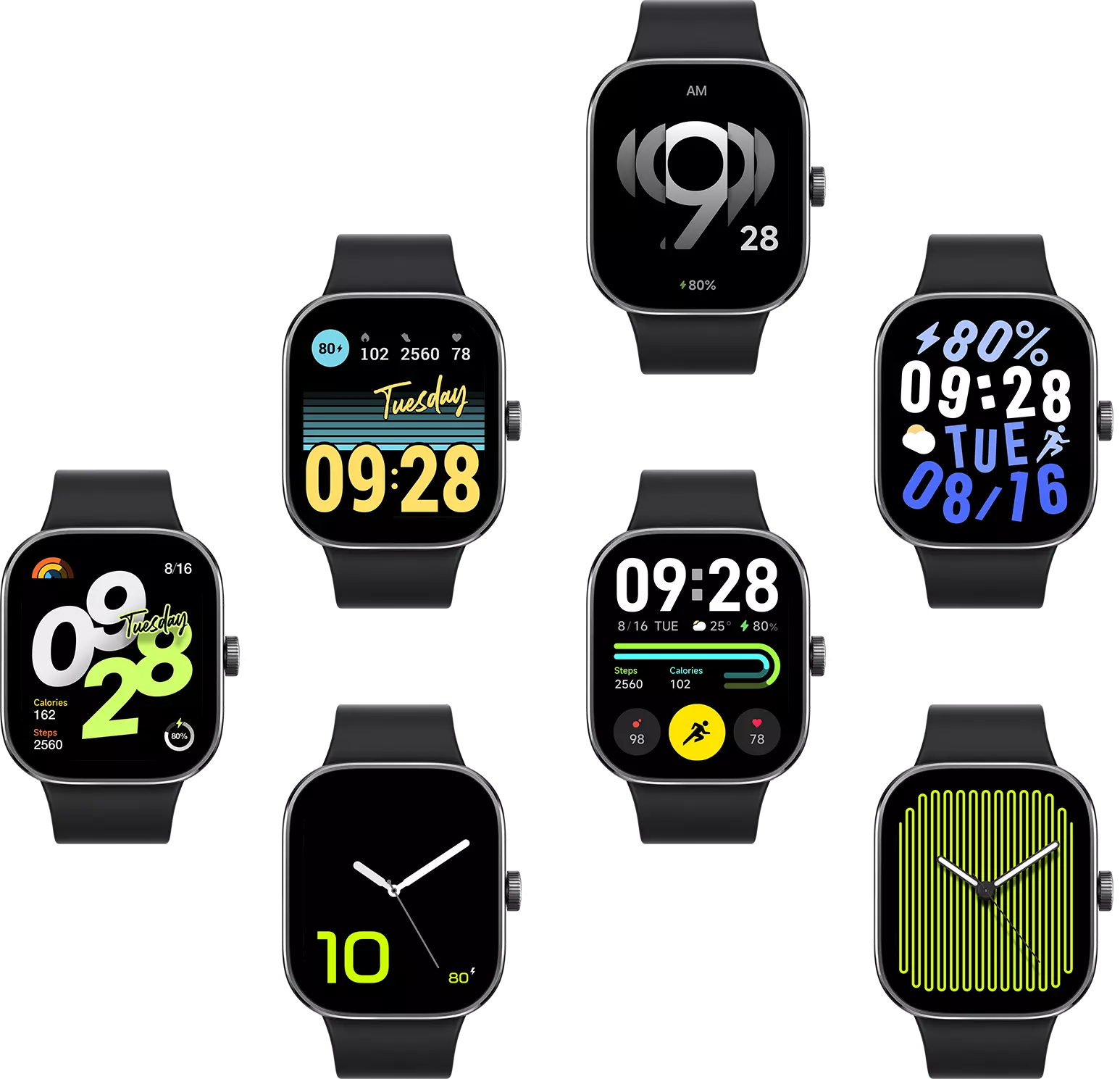 Умные часы Xiaomi Redmi Watch 4 Black (Черный) Global Version