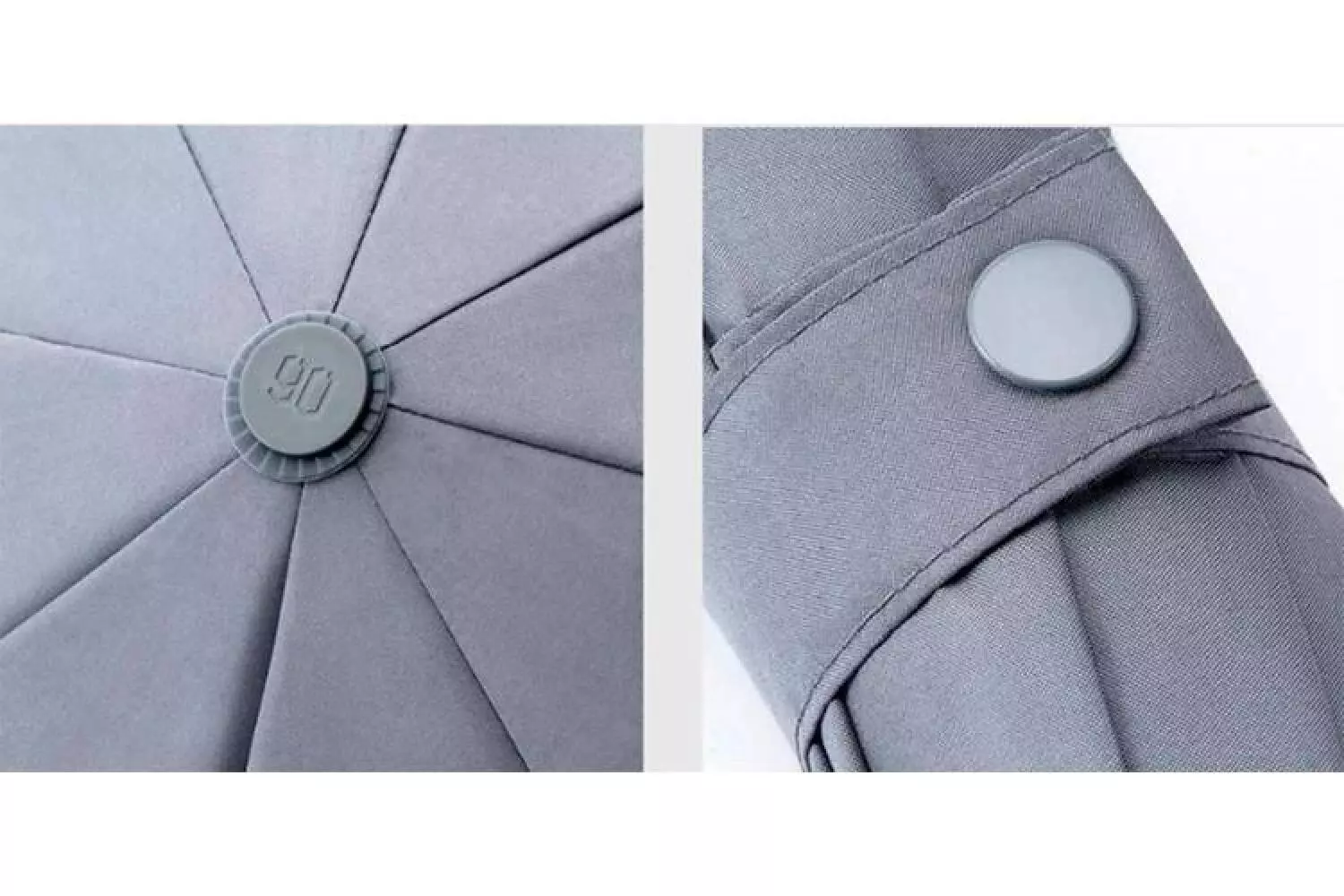 Зонт 90 Points с светодиодным фонариком Automatic Umbrella with LED Flashlight Gray (Серый)