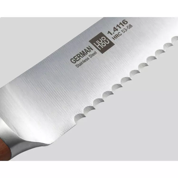 Набор HuoHou German Steel (5 ножей с подставкой) (HU0158) Wood (Дерево) Набор HuoHou German Steel (5 ножей с подставкой) (HU0158) Wood (Дерево)