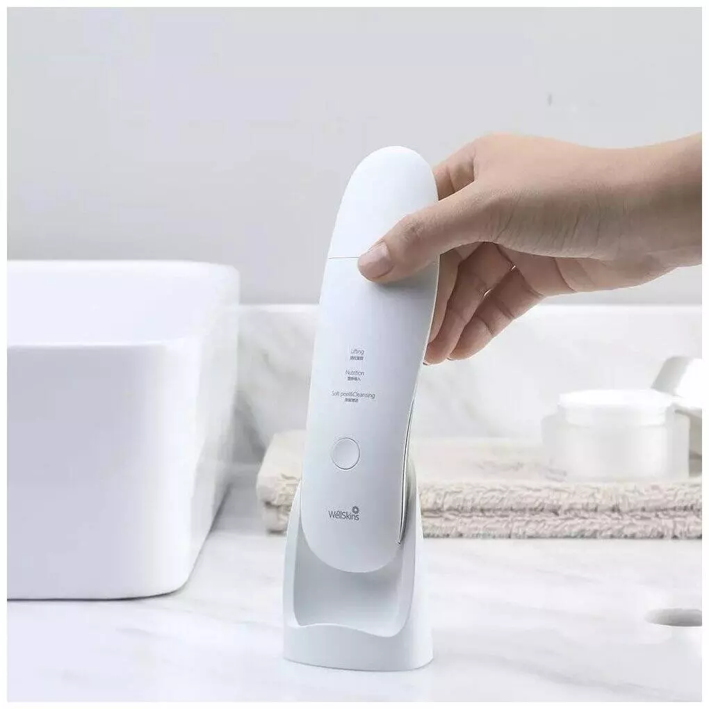 Массажер для лица WellSkins Ultrasonic Skin Scrubber (WX-CJ101) White White (Белый) Массажер для лица WellSkins Ultrasonic Skin Scrubber (WX-CJ101) White White (Белый)