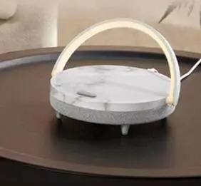 Колонка с функцией беспроводной зарядки EZVALO Wireless Charger Music Lamp (белый мрамор) (LYYD01) White (Белый) Колонка с функцией беспроводной зарядки EZVALO Wireless Charger Music Lamp (белый мрамор) (LYYD01) White (Белый)