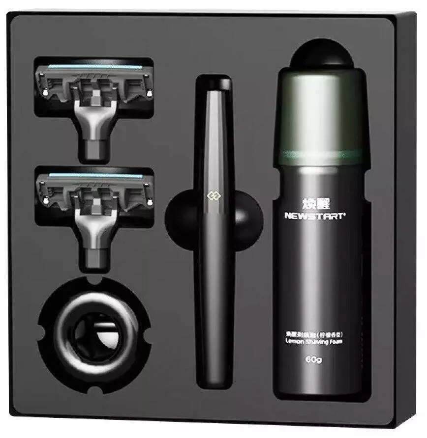 Набор для бритья Xiaomi Mijia Lemon Razor H303-5 (набор 5 предметов) Black (Черный) Набор для бритья Xiaomi Mijia Lemon Razor H303-5 (набор 5 предметов) Black (Черный)