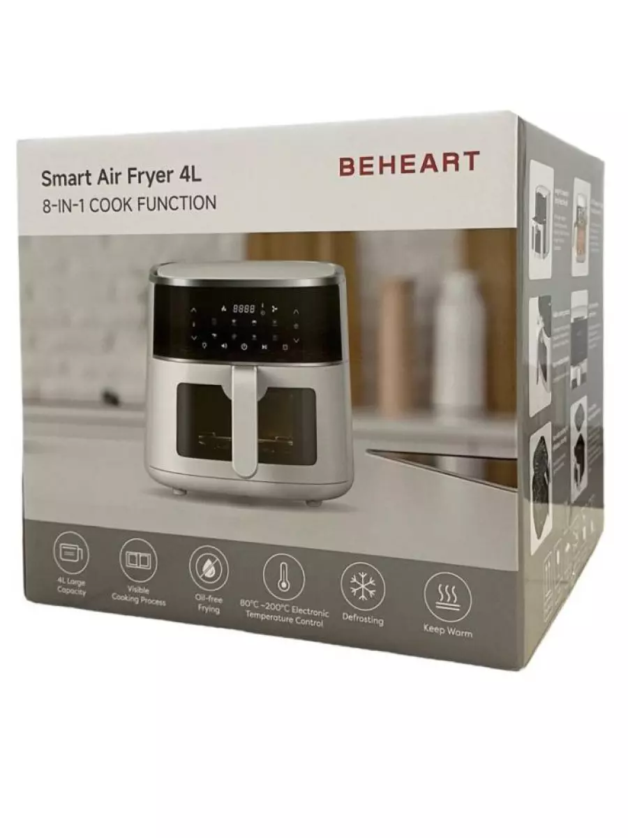 Аэрогриль BEHEART Smart Air Fryer 4L (AF-E4003-AS) White (Белый) Global Version Аэрогриль BEHEART Smart Air Fryer 4L (AF-E4003-AS) White (Белый) Global Version