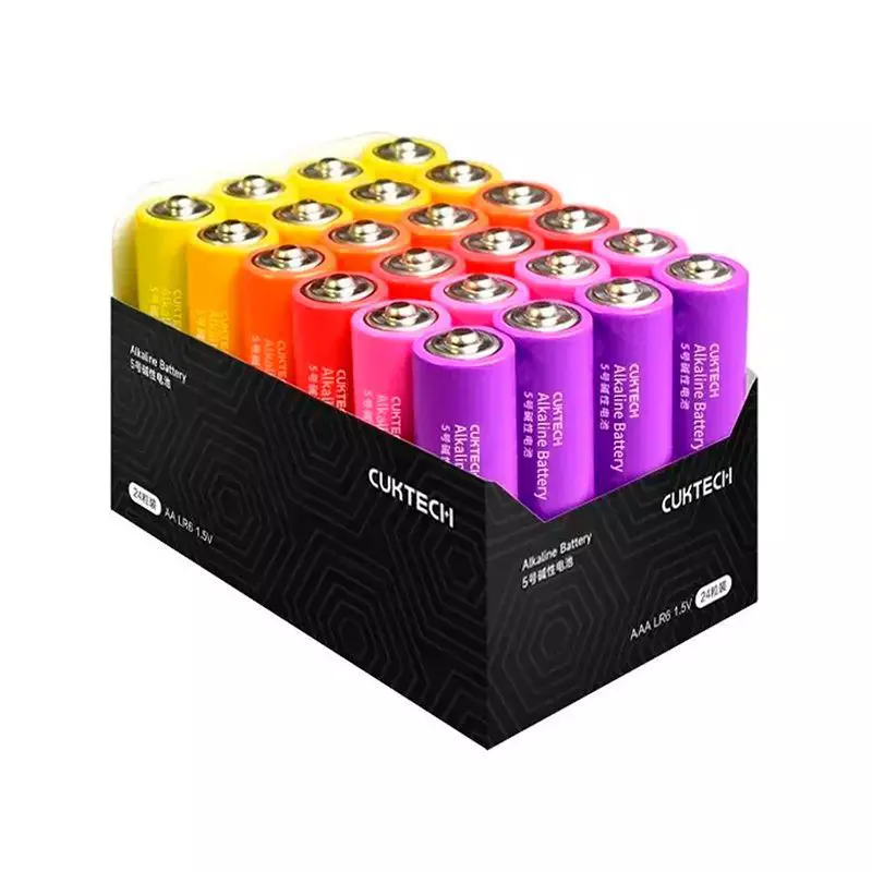 Батарейки Xiaomi CUKTECH LR03 1.5V тип AAA 24 шт. AA724 Color (Цветной) Батарейки Xiaomi CUKTECH LR03 1.5V тип AAA 24 шт. AA724 Color (Цветной)
