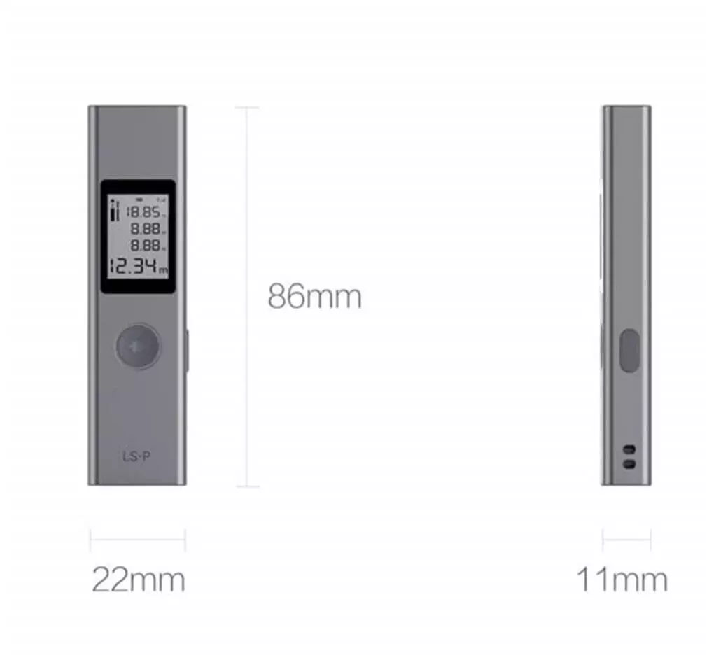 Лазерный дальномер Xiaomi ATuMan Duka LS2 Laser Range Finder 25M Gray (Серый) Лазерный дальномер Xiaomi ATuMan Duka LS2 Laser Range Finder 25M Gray (Серый)