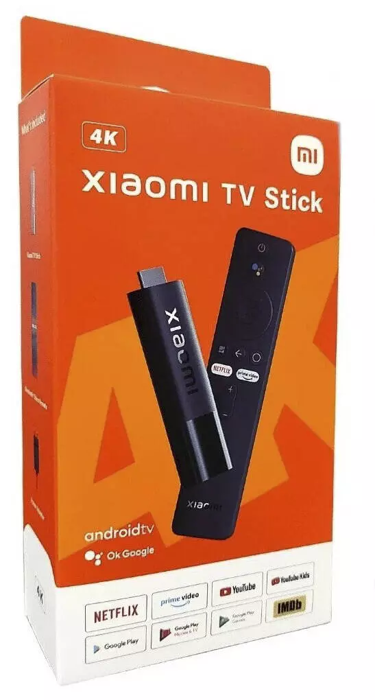 ТВ-приставка Xiaomi TV Stick 4K HDR Black (Черный) EU