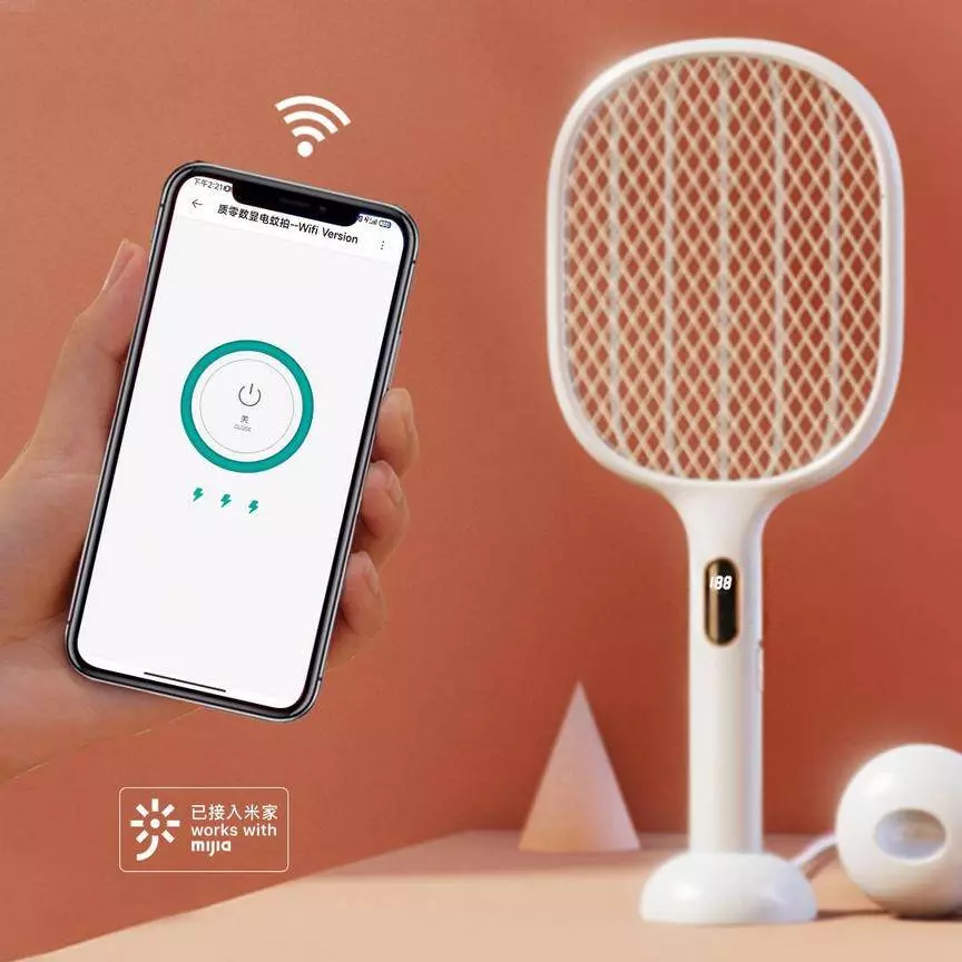 Электрическая мухобойка Qualitell Smart Digital Electric Fly Swatte S1 Pro White (Белый) Электрическая мухобойка Qualitell Smart Digital Electric Fly Swatte S1 Pro White (Белый)