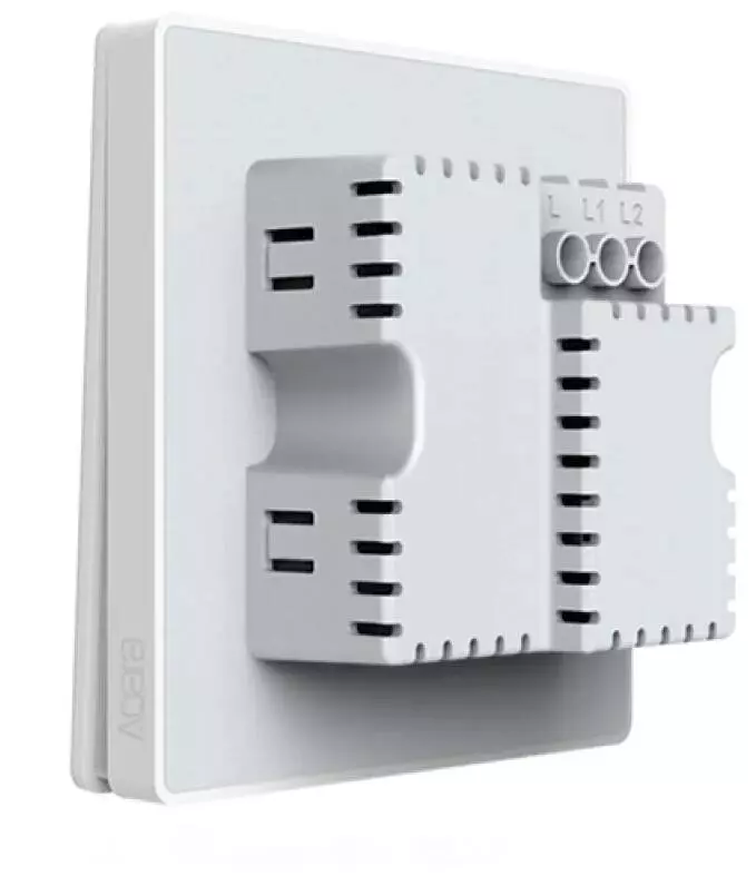 Выключатель двухклавишный Aqara Smart Light Control (QBKG03LM) White (Белый)