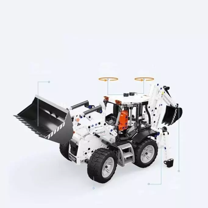Конструктор Onebot Комбинированный Экскаватор (OBDZJ10AIQI) White (Белый)