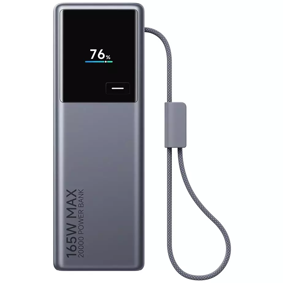 Внешний аккумулятор Xiaomi Mi Power Bank With Cable USB-C 20000mAh 165W (PB2165) Black (Черный) CN Внешний аккумулятор Xiaomi Mi Power Bank With Cable USB-C 20000mAh 165W (PB2165) Black (Черный) CN