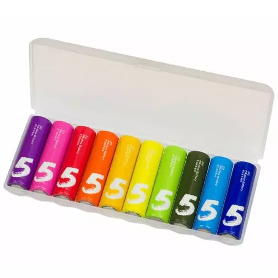 Батарейки Xiaomi ZMI Rainbow Zi5 AA LR06 (10 шт) Color (Цветной) Батарейки Xiaomi ZMI Rainbow Zi5 AA LR06 (10 шт) Color (Цветной)