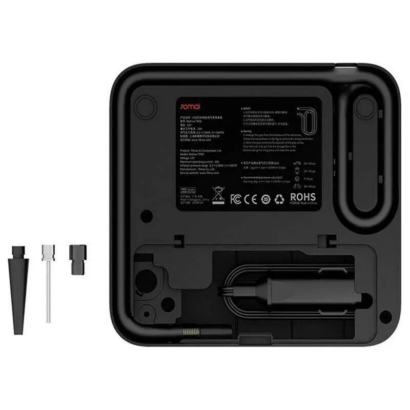 Автомобильный компрессор 70mai Air Compressor Lite (Midrive TP03) Black (Черный) Global Version Автомобильный компрессор 70mai Air Compressor Lite (Midrive TP03) Black (Черный) Global Version
