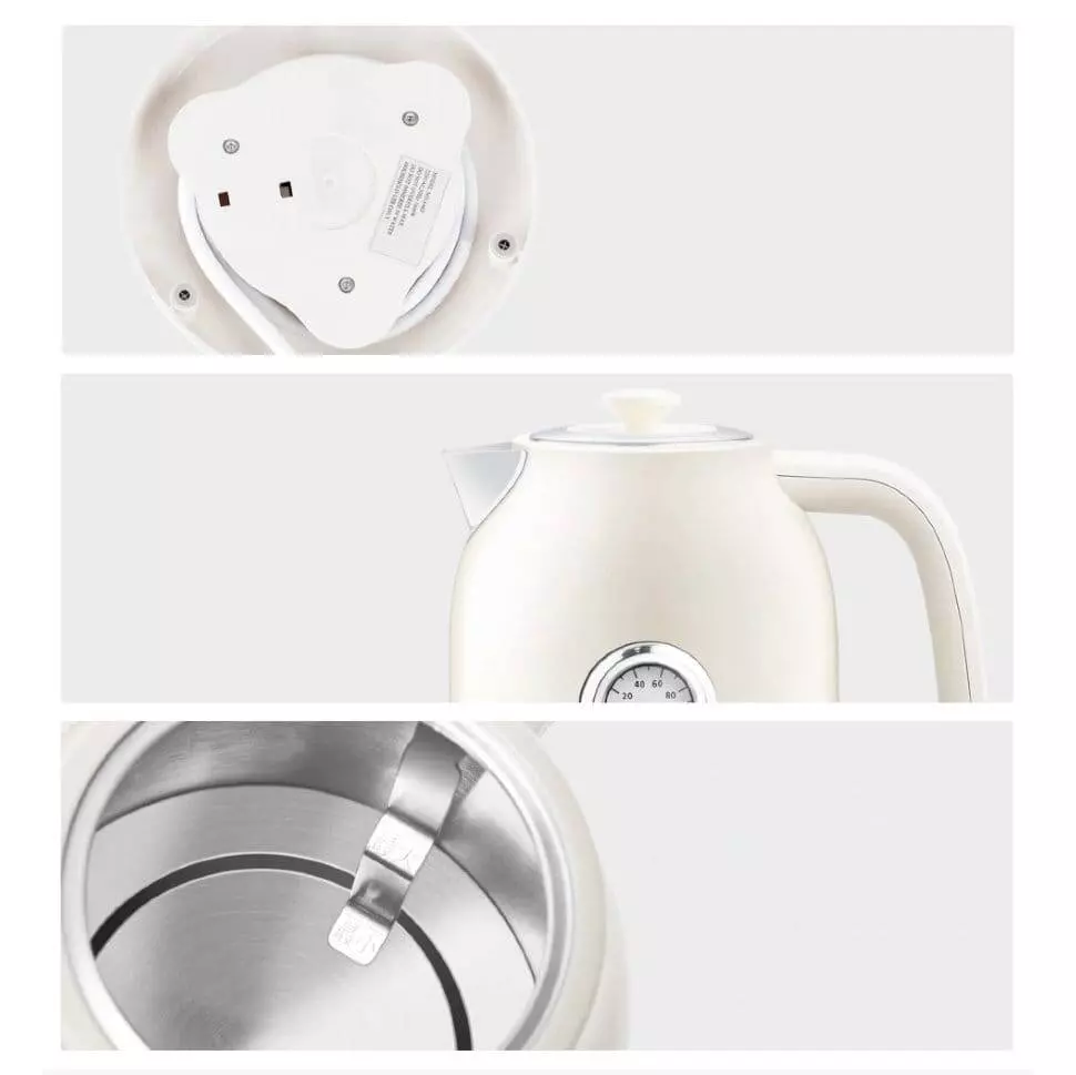 Электрочайник Qcooker Retro Electric Kettle (QS-1701) White (Белый)