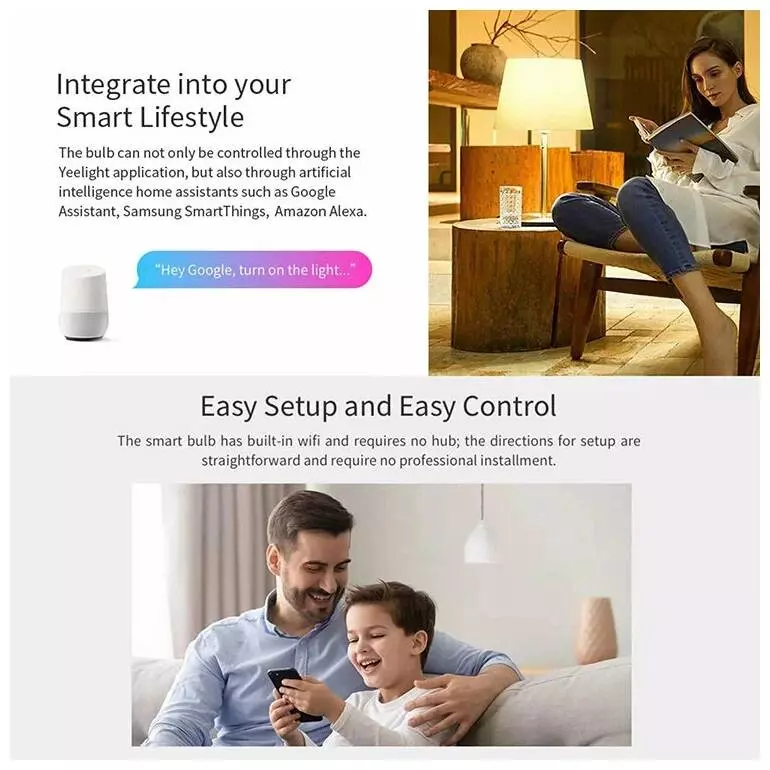 Лампа светодиодная Yeelight 1SE E27 6W RGBW Smart LED Bulb (YLDP001) Silver (Серебристый) Лампа светодиодная Yeelight 1SE E27 6W RGBW Smart LED Bulb (YLDP001) Silver (Серебристый)