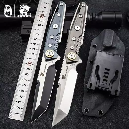 Нож раскладной HX OUTDOORS Heavy Armor DC53 Full Tang Camping Hunting Army Survival Tourist Knife Black (Черный) Нож раскладной HX OUTDOORS Heavy Armor DC53 Full Tang Camping Hunting Army Survival Tourist Knife Black (Черный)