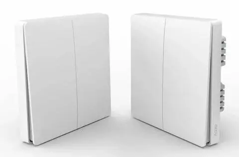 Выключатель двухклавишный Aqara Smart Light Control (QBKG03LM) White (Белый)