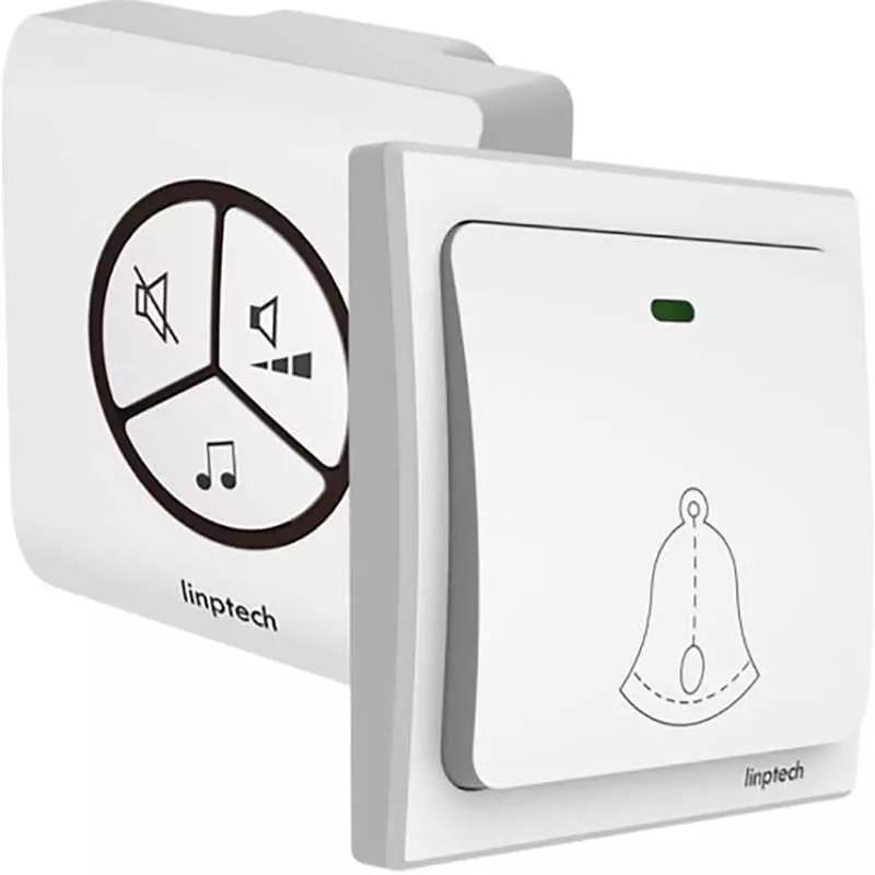 Беспроводной дверной звонок Xiaomi Linptech Self Powered Wireless Doorbell G1 White (Белый) EU