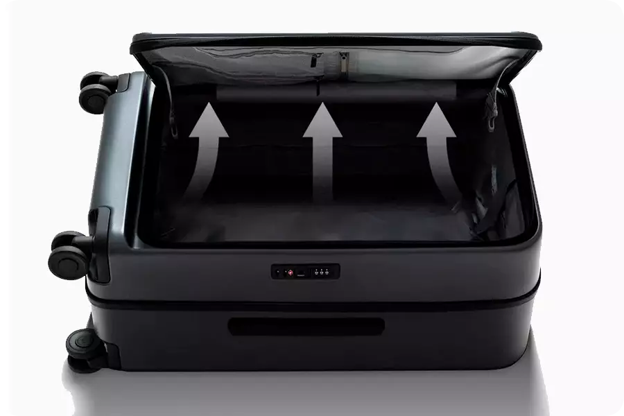 Чемодан Xiaomi Mijia Side Flip Cover 20" Black (Черный) Чемодан Xiaomi Mijia Side Flip Cover 20" Black (Черный)