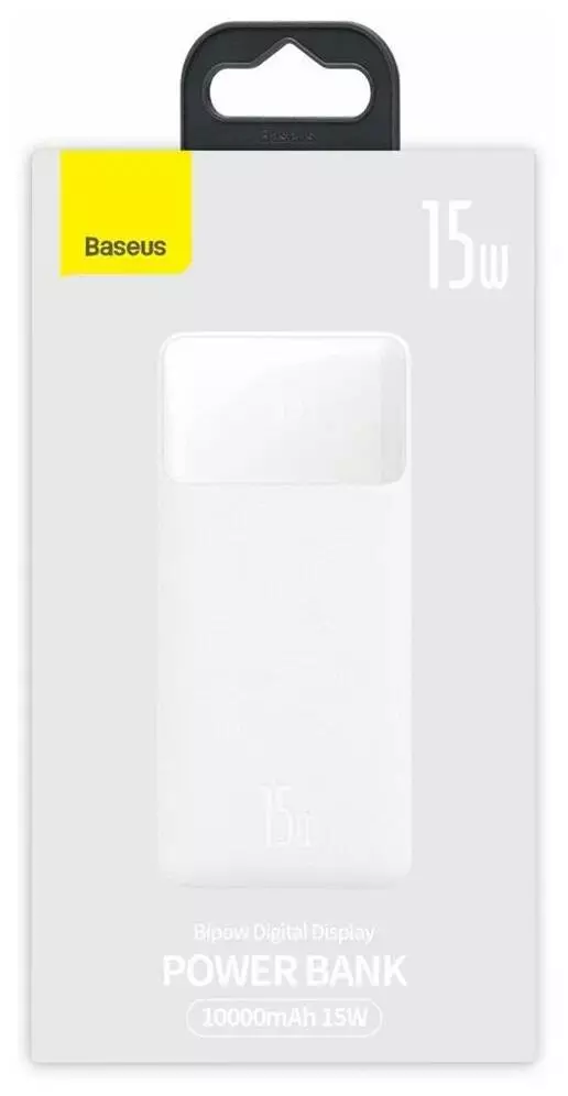 Аккумулятор Baseus Bipow Digital Display Power bank 10000 mAh 15W (PPDML-I02) White (Белый) Аккумулятор Baseus Bipow Digital Display Power bank 10000 mAh 15W (PPDML-I02) White (Белый)
