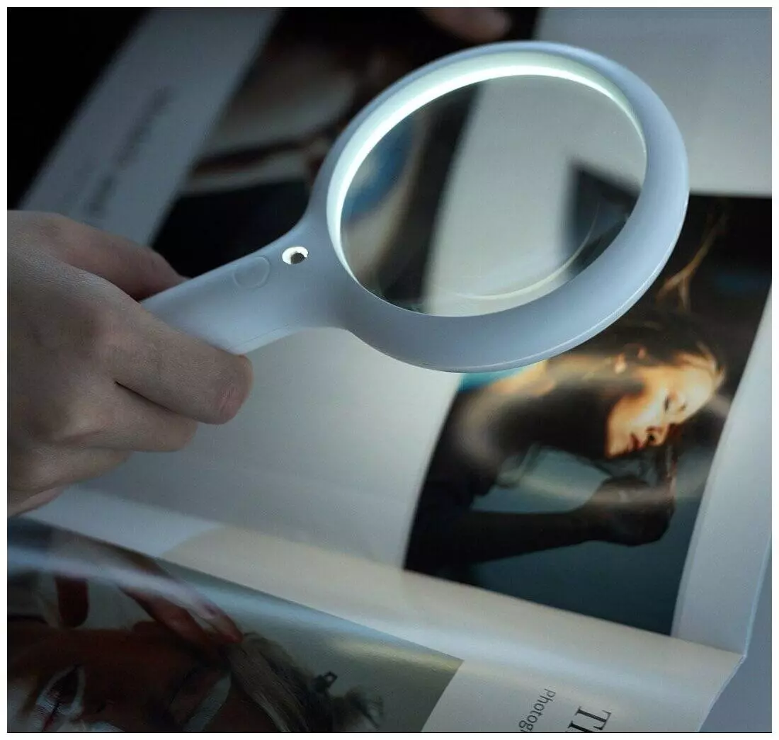 Увеличительное стекло с подсветкой Xiaomi Xiaoda Magnifier XD-FDJ01 White (Белый)