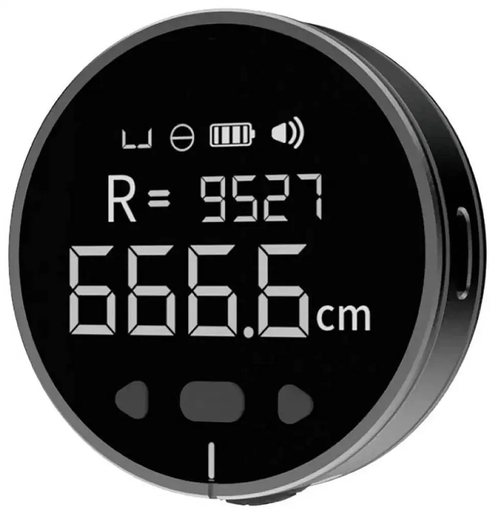 Рулетка-линейка электронная Xiaomi Duka Small Q Ruler 9.99 м Black (Черный) CN
