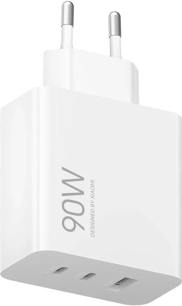 Сетевое зарядное устройство Xiaomi 90W HyperCharge Power Adapter (3-Port) (BHR087MEU) White (Белый) Global Version Сетевое зарядное устройство Xiaomi 90W HyperCharge Power Adapter (3-Port) (BHR087MEU) White (Белый) Global Version