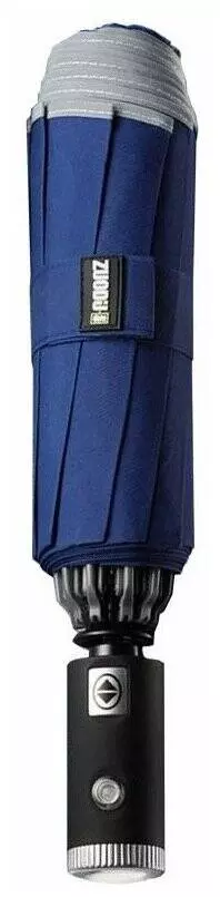 Зонт с фонариком Zuodu Reverse Folding Umbrella Blue (Синий) Зонт с фонариком Zuodu Reverse Folding Umbrella Blue (Синий)